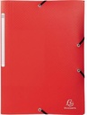 EXACOMPTA Eckspanner Exacompta Opak DIN A4 Polypropylen rot