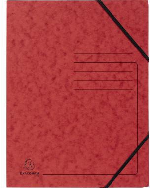[9199124101] EXACOMPTA Eckspanner Exacompta DIN A4 Colorspankarton schwarz (rot)