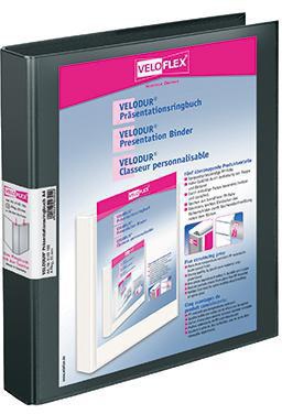 VELOFLEX Präsentationsringbuch Veloflex VELODUR® 40mm DIN A4 4 Ringe