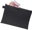 VELOFLEX Reißverschlusstasche Veloflex DIN A5 100 % Polyester schwarz