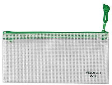 VELOFLEX Reißverschlusstasche Veloflex PVC-Folie transparent