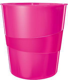 [9199125314] LEITZ Papierkorb Leitz WOW 29 x 32,4 cm (D. x H) 15l (pink)