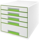 LEITZ Schubladenbox Leitz WOW CUBE 5 Schubladen DIN A4