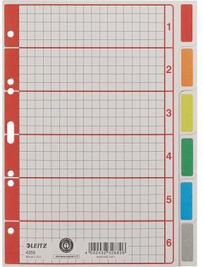 LEITZ Ordnerregister Leitz DIN A5 blanko Karton recycelt