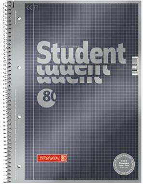 BRUNNEN Collegeblock BRUNNEN Student Premium DIN A4 kariert
