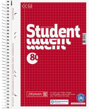 BRUNNEN Collegeblock BRUNNEN Student Recycling DIN A5