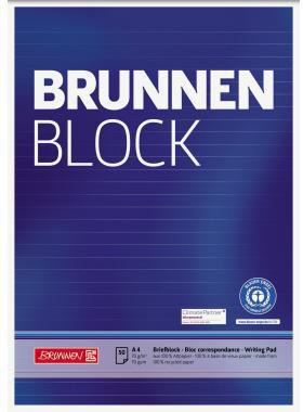 [9199126089] BRUNNEN Briefblock BRUNNEN Recycling DIN A4 liniert 70g/m²