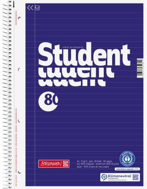 [9199126126] BRUNNEN Collegeblock BRUNNEN Student Recycling DIN A4