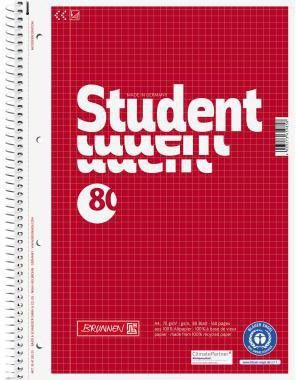 [9199126127] BRUNNEN Collegeblock BRUNNEN Student Recycling DIN A4
