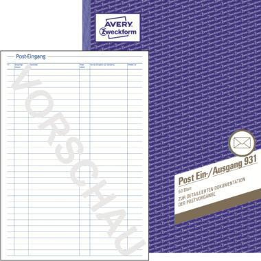 AVERY ZWECKFORM Postein-/Postausgang Avery Zweckform DIN A4 ohne