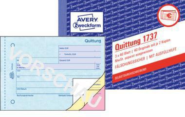 AVERY ZWECKFORM Quittung Avery Zweckform DIN A6 quer