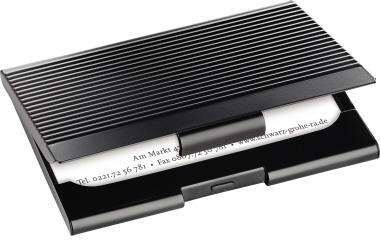 SIGEL Visitenkartenetui SIGEL matt black 9,5 x 6,2 x 0,7 cm (B x