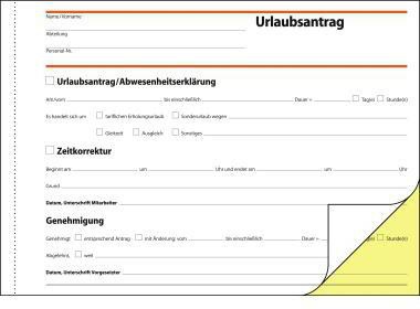 SIGEL Urlaubsantrag SIGEL DIN A5 selbstdurchschreibend 2