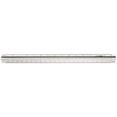 [9199130529] M+R Dreikantmaßstab M+R 30cm Ingenieur DIN: 1:2,5 1:5 1:10 (Architekt 1: 1:20, 1:25, 1:50, 1:75, 1:100, 1:125)