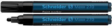 [9199130582] SCHNEIDER Lackmarker Schneider Maxx 270 1-3mm rot (schwarz, schwarz)