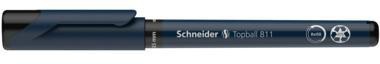 [9199130655] SCHNEIDER Tintenroller Schneider Topball 811 0,5mm schwarz (schwarz, schwarz/silber, schwarz)