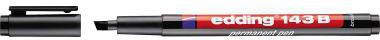 [9199130718] EDDING Folienstift edding 143 B 1-3mm schwarz nicht (schwarz, schwarz)