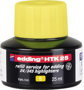 EDDING Nachfülltinte Marker edding HTK 25 Flasche gelb 25ml