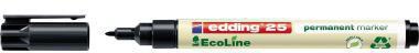 EDDING Permanentmarker edding 25 EcoLine 1mm schwarz