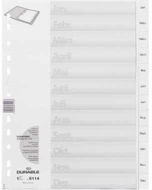 DURABLE Monatsregister DURABLE 21,5/23 x 29,7 cm (B x H) DIN A4