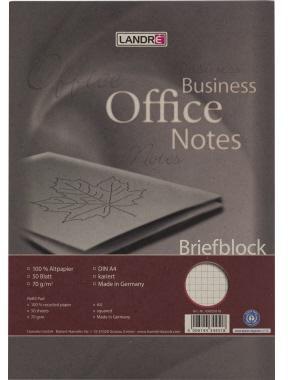 LANDRÉ Briefblock Landré Business Office Notes DIN A4