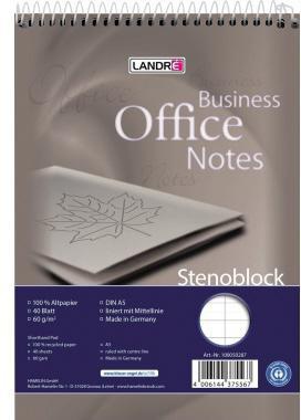 [9199131536] LANDRÉ Stenoblock Landré DIN A5 liniert 60g/m²
