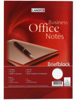 [9199131554] LANDRÉ Briefblock Landré Business Office Notes DIN A4