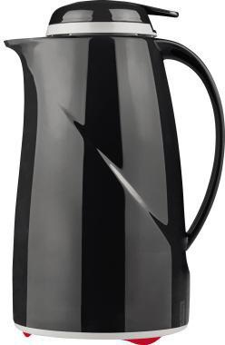 [9199131739] HELIOS Isolierkanne Helios Wave Push 1l Kunststoff schwarz (schwarz)