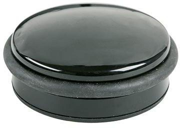 [9199132105] ALCO Türstopper ALCO 10 x 4 cm (D. x H) Metall/Gummi (schwarz)