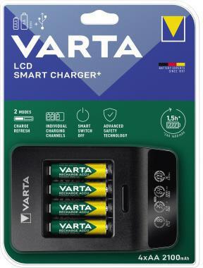 VARTA Akkuladegerät Varta Smart Charger+ AAA/Micro