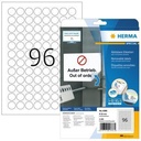 HERMA Universaletikett HERMA 20mm wieder ablösbar Papier weiß
