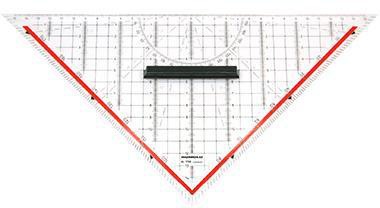 RUMOLD Geometriedreieck RUMOLD 32,5cm mit farbig hinterlegten
