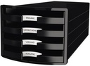 HAN Schubladenbox HAN IMPULS 4 Schubladen DIN A4 DIN C4