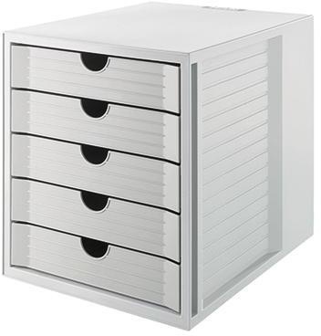 [9199134615] HAN Schubladenbox HAN SYSTEMBOX KARMA 5 Schubladen DIN A4 (öko-grau)