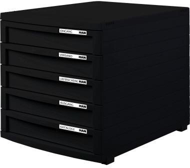 HAN Schubladenbox HAN CONTUR 5 Schubladen DIN A4 DIN B4