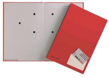 [9199135282] PAGNA Unterschriftenmappe PAGNA DIN A4 Graupappe recycelt rot (rot)