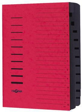 [9199135289] PAGNA Ordnungsmappe PAGNA DIN A4 240g/m² Pressspankarton (rot)