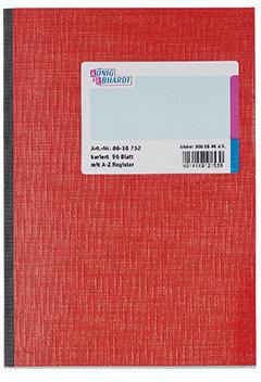 [9199135314] KÖNIG & EBHARDT Registerbuch König & Ebhardt DIN A5 kariert 70g/m² 96