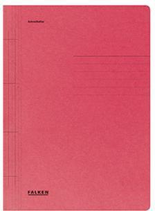 [9199135506] FALKEN Schnellhefter Falken DIN A4 250g/m² Manilakarton (rot)