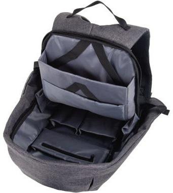 [9199136625] LIGHTPAK Notebookrucksack LIGHTPAK® SAFEPAK Reißverschluss (grau)