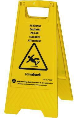 EASY ABSORB Warnschild easy absorb 57cm gelb Achtung!