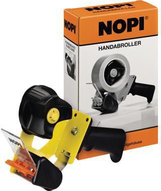 NOPI Packbandabroller NOPI® Metall/Kunststoff schwarz/gelb