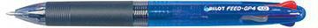 PILOT Mehrfarbkugelschreiber PILOT Feed GP 4 BeGreen 0,4mm rot blau