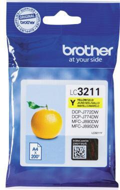 [9199143151] BROTHER Tintenpatrone Brother Originalzubehör LC-3211Y ca. 200