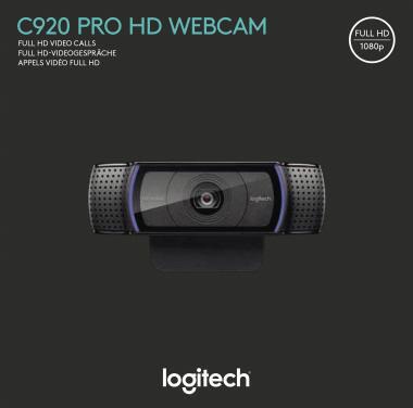 LOGITECH Webcam Logitech HD Pro C920 USB 2.0 1,8m