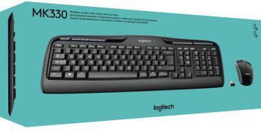 LOGITECH Tastatur-Maus-Set Logitech MK330 QWERTZ Windows®
