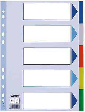 ESSELTE Ordnerregister Esselte DIN A4 blanko Polypropylen