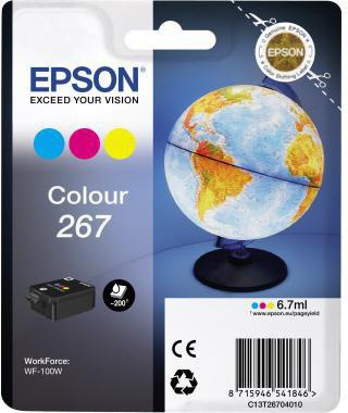 EPSON Tintenpatrone Epson Originalzubehör 267 ca. 200 Seiten