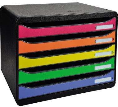 EXACOMPTA Schubladenbox Exacompta BIG-BOX plus quer 5 Schubladen
