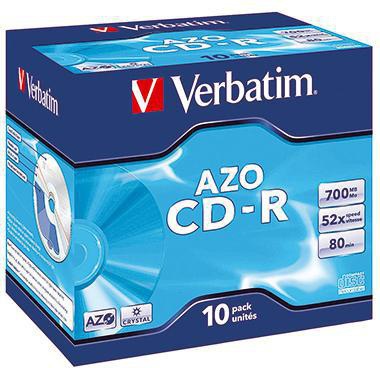 VERBATIM CD-R Verbatim 80min 700Mbyte 52x 10 St./Pack.
